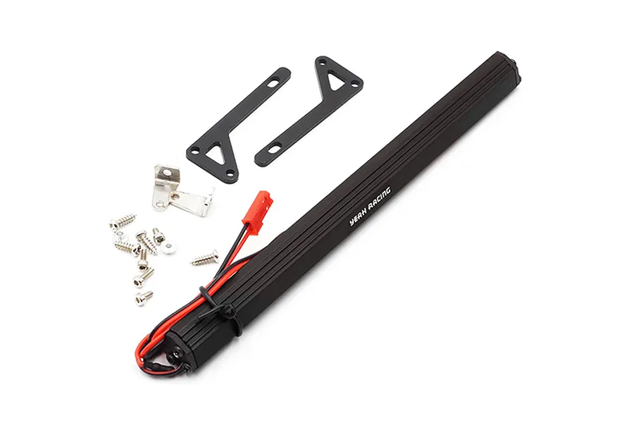 Yeah Racing Black Aluminium 159x10mm Roof Super Bright White LED Light Bar image 23994