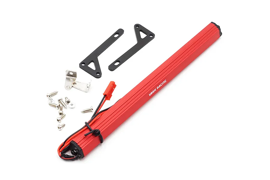 Yeah Racing Red Aluminium 159x10mm Roof Super Bright White LED Light Bar image 24002
