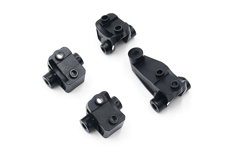 Yeah Racing TRX-4 Black Aluminium Front &amp;amp; Rear Suspension Link Axle Mount Set image 24012