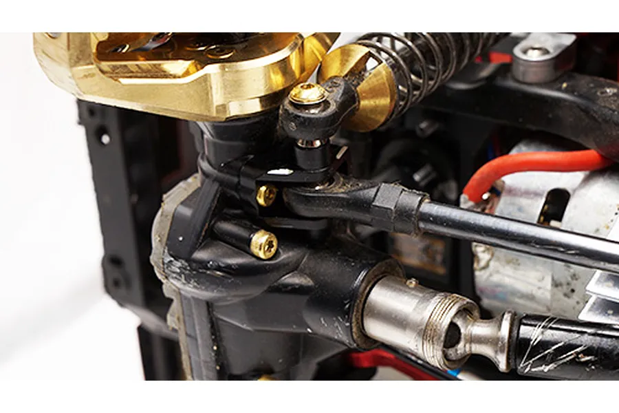 Yeah Racing TRX-4 Black Aluminium Front &amp;amp; Rear Suspension Link Axle Mount Set image 24013