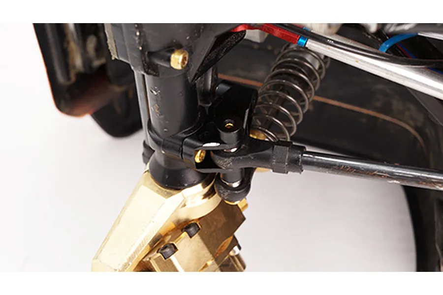 Yeah Racing TRX-4 Black Aluminium Front &amp;amp; Rear Suspension Link Axle Mount Set image 24014