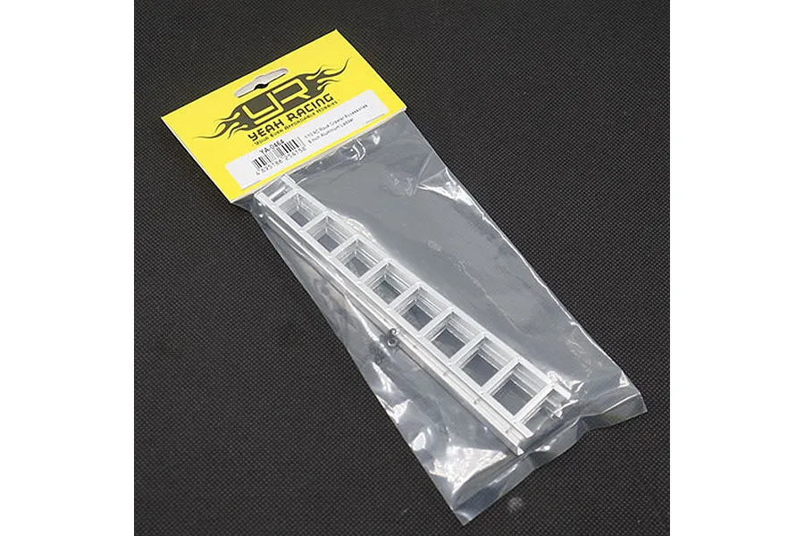 A silver aluminium scale ladder accessory for RC crawlers in its original Yeah Racing packaging.