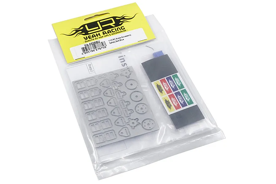 Yeah Racing 1/10 Blue Safety Seat Belt Accessory image 24025