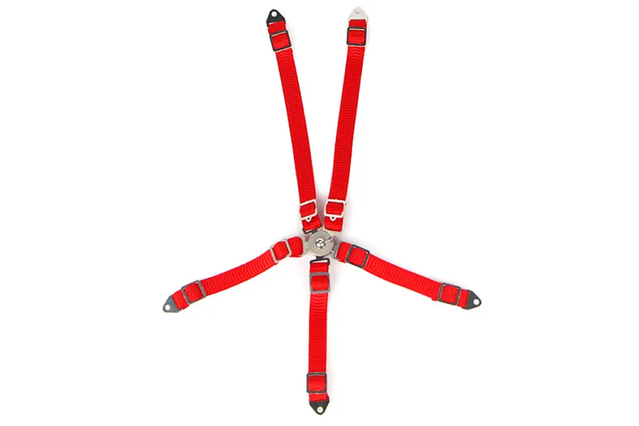 Yeah Racing 1/10 Red Safety Seat Belt Accessory image 24030