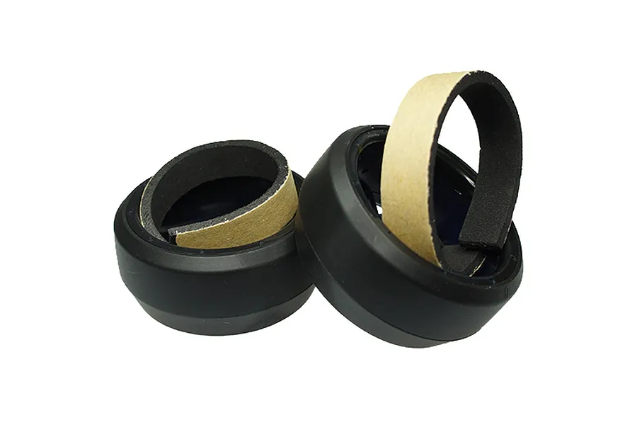 Yeah Racing 1.9&amp;quot; (+6mm Off-Set) Spec D Drift Tyres on White/Gold Mesh Rims - Wheels 4Pcs image 24158