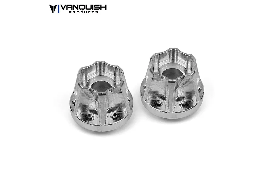 Vanquish Silver Aluminium SLW 600 Wheel Hex Hub 2Pcs image 24304