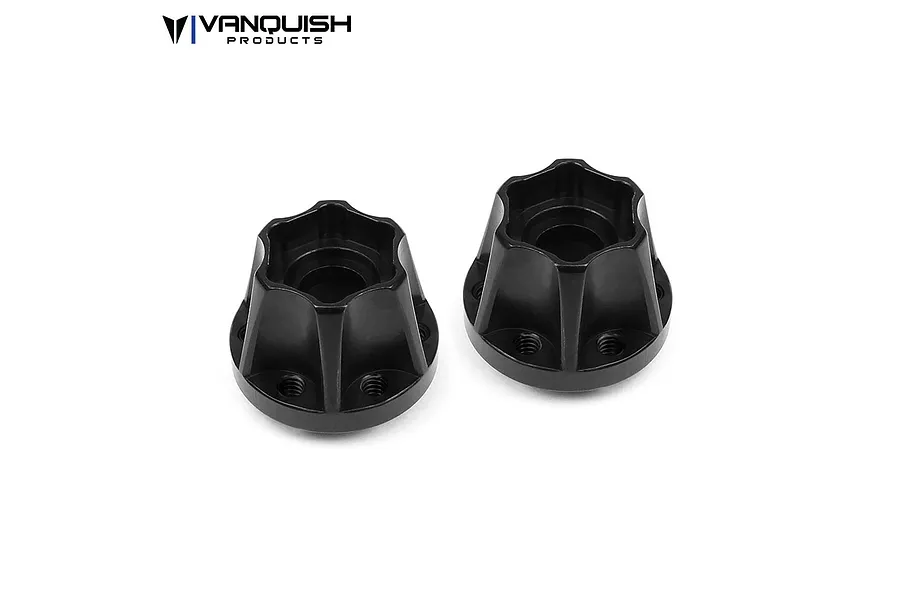 Vanquish Black Aluminium SLW 600 Wheel Hex Hub 2Pcs image 24308