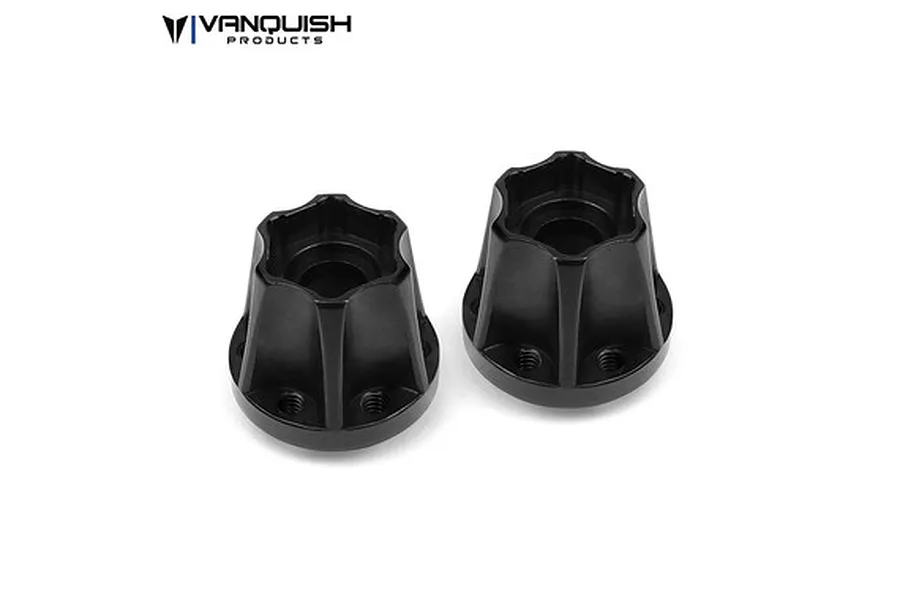 Vanquish Black Aluminium SLW 725 Wheel Hex Hub 2Pcs image 24309
