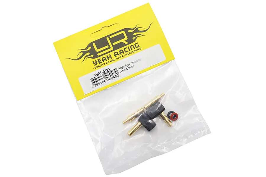 Yeah Racing 4mm &amp;amp; 5mm Angled Bullet Connectors 2Pcs image 24403