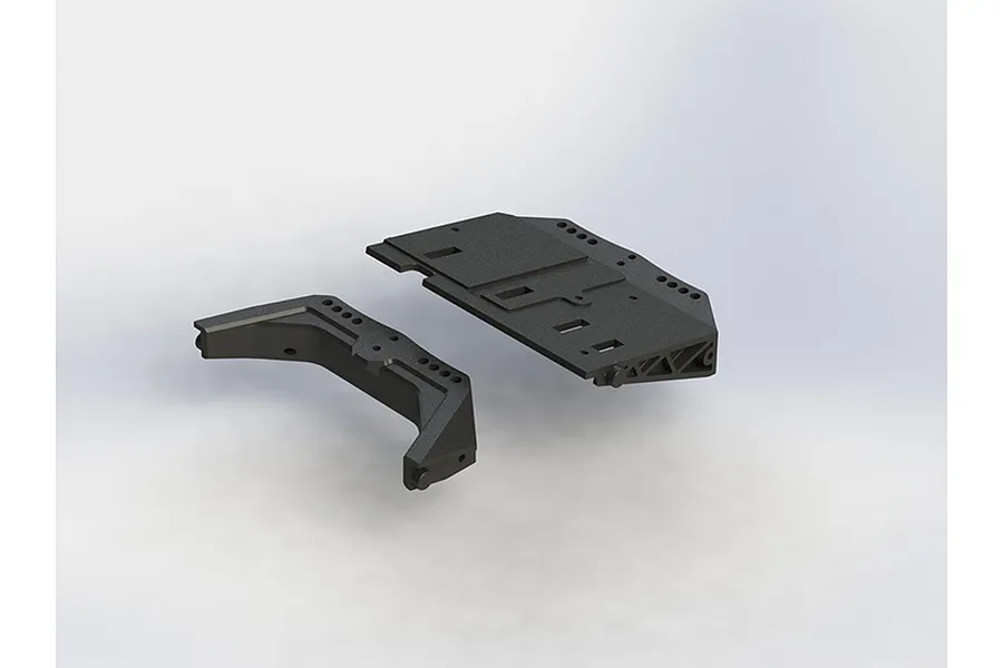 ARRMA Front &amp;amp; Rear Shock Mount &amp;amp; Radio Tray Set image 24442