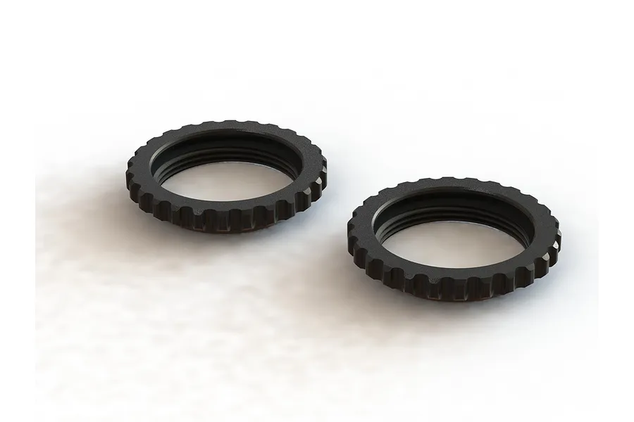 ARRMA Black Aluminium Shock Spring Collar 2Pcs image 24448