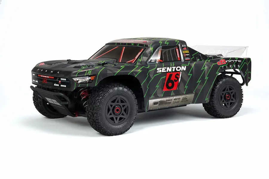 ARRMA 1/8 Senton 6S Black/Green Painted Body Shell image 24478