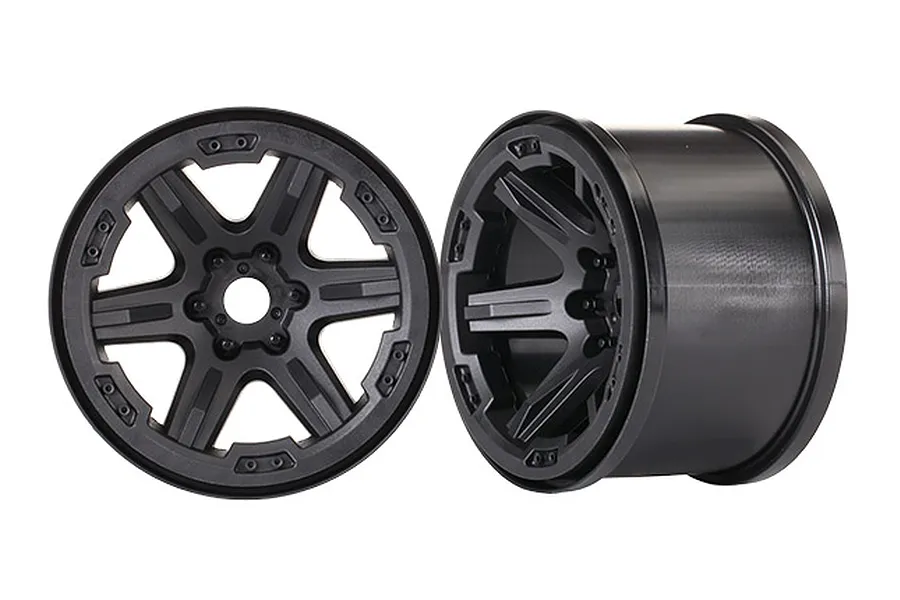 Traxxas 3.8&amp;quot; Black Rims 2Pcs image 24487