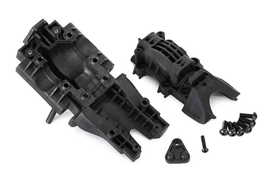 Traxxas E-Revo VXL 2.0 Upper &amp;amp; Lower Rear Bulkhead w/ 4x12mm Screws image 24500