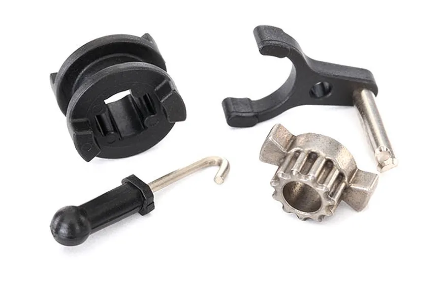 Traxxas TRX-4 2 Speed Drive Hub Shift Dog &amp;amp; Fork Kit w/ Linkage image 24539