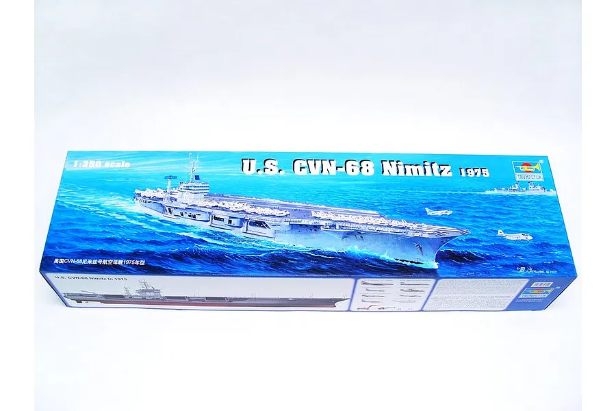 Trumpeter 1/350 U.S. CVN-68 Nimitz 1975 Aircraft Carrier Scaled Plastic Model Kit image 24725