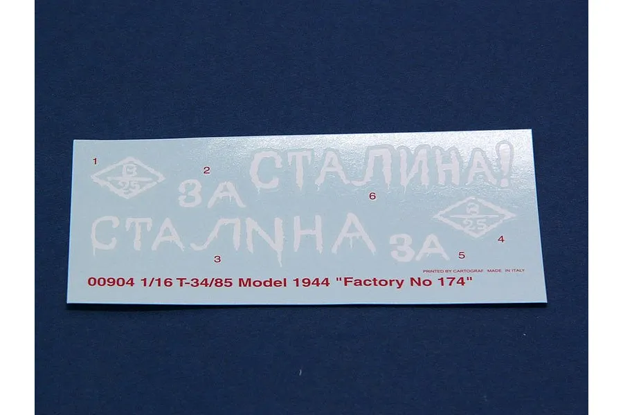 Trumpeter 1/16 Soviet 1944 T-34/85 No.183 Tank Scaled Plastic Model Kit image 24942