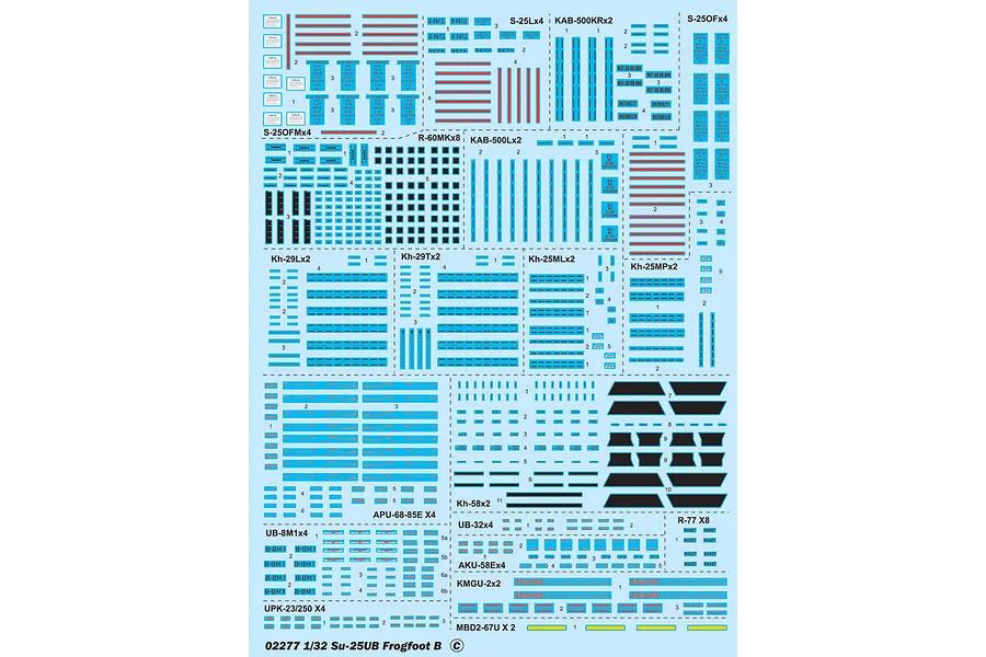 Trumpeter 1/32 Su-25UB Frogfoot B Jet Scaled Plastic Model Kit image 24980