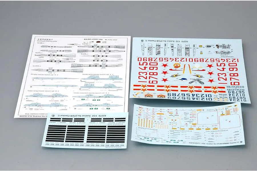 Trumpeter 1/32 Su-27UB Flanker-C Fighter Jet Scaled Plastic Model Kit image 25076