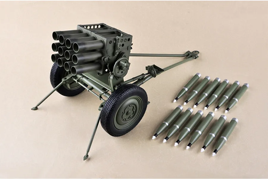 Trumpeter 1/6 Type 63 107mm Rocket Launcher Scaled Plastic Model Kit image 25085