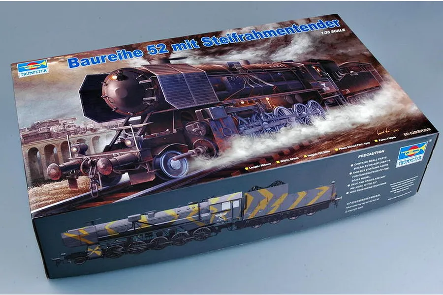 Trumpeter 1/35 Baureihe 52 Mit Steifrahmentender Locomotive Scaled Plastic Model Kit image 25117