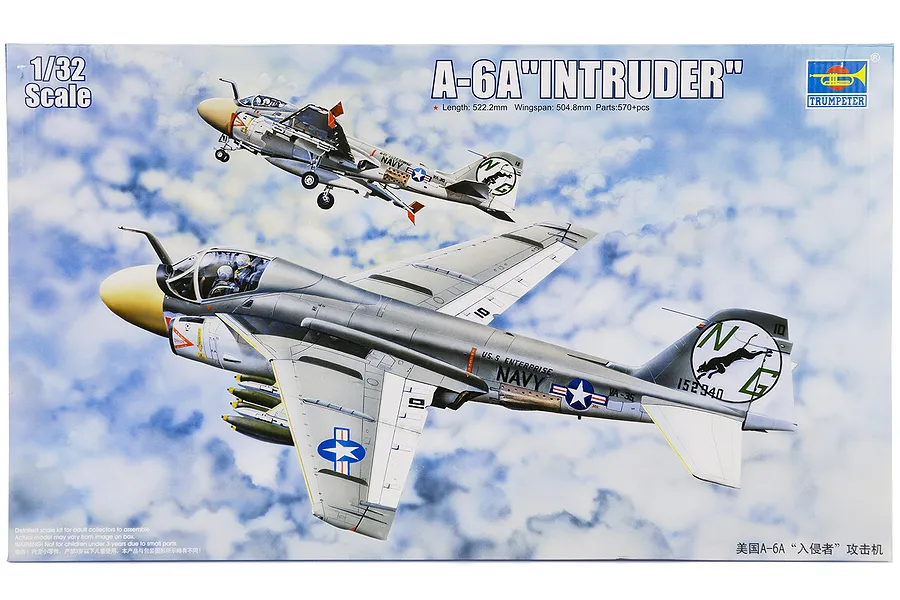 Trumpeter 1/32 A-6A Intruder Jet Scaled Plastic Model Kit image 25148