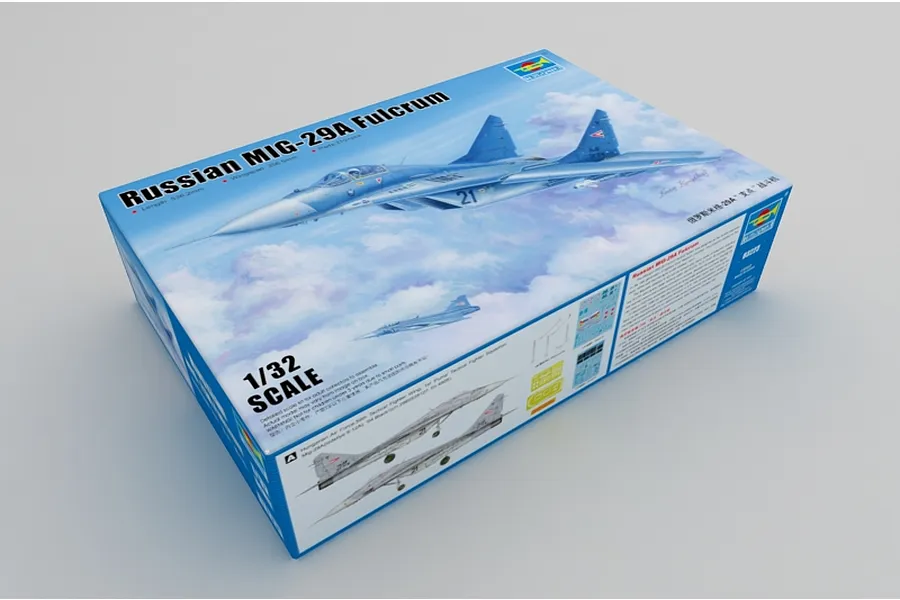 Trumpeter 1/32 Russian MIG-29A Fulcrum Fighter Jet Scaled Plastic Model Kit image 25181