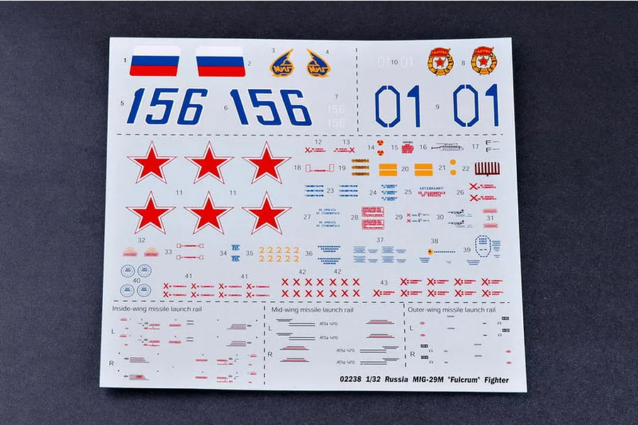 Trumpeter 1/32 Russian MIG-29M Fulcrum Fighter Jet Scaled Plastic Model Kit image 25431