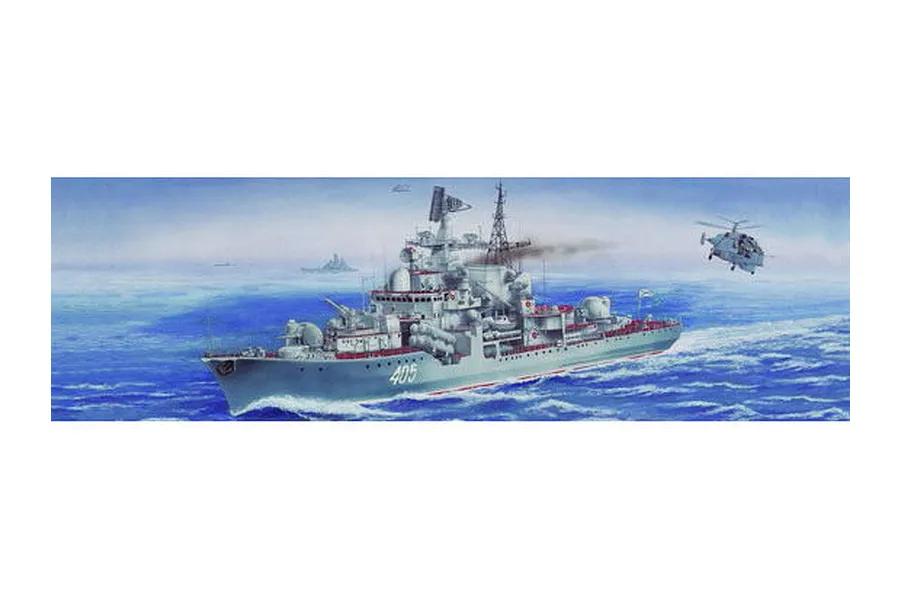 Trumpeter 1/200 Russian Sovremenny Type 956 Destroyer Plastic Model Kit image 25486