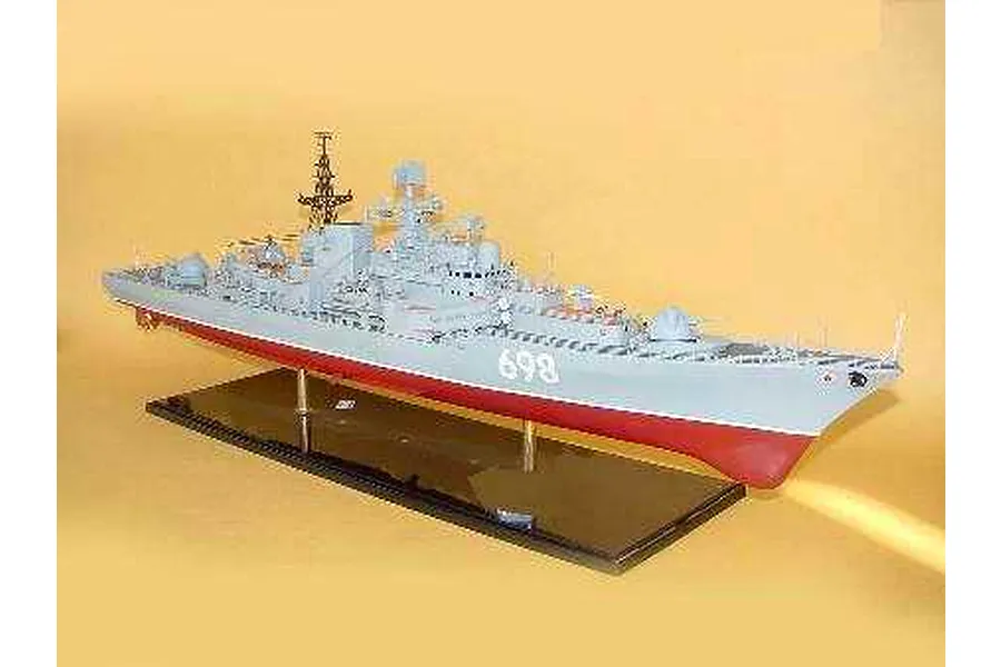 Trumpeter 1/200 Russian Sovremenny Type 956E Destroyer Plastic Model Kit image 25494