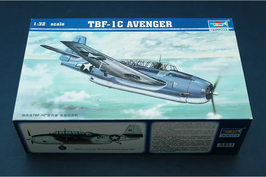Trumpeter 1/32 TBF-1C Avenger Bomber Scaled Plastic Model Kit image 25534