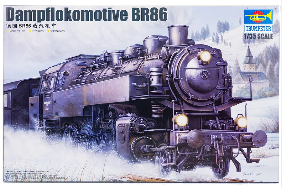 Trumpeter 1/35 Dampflokomotive BR86 Locomotive Scaled Plastic Model Kit image 25553
