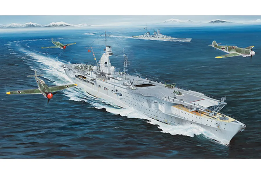 Trumpeter 1/350 German DKM Peter Strasser Aircraft Carrier Plastic Model Kit image 25567