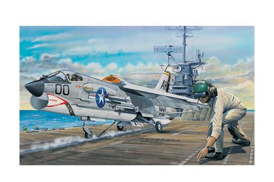 Trumpeter 1/32 F-8E Crusader Jet Scaled Plastic Model Kit image 25683