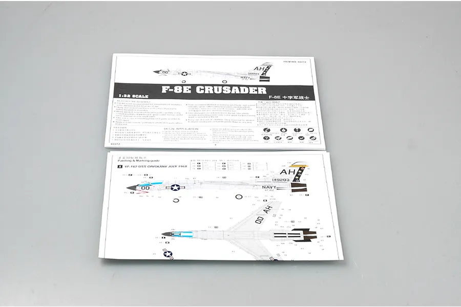 Trumpeter 1/32 F-8E Crusader Jet Scaled Plastic Model Kit image 25688