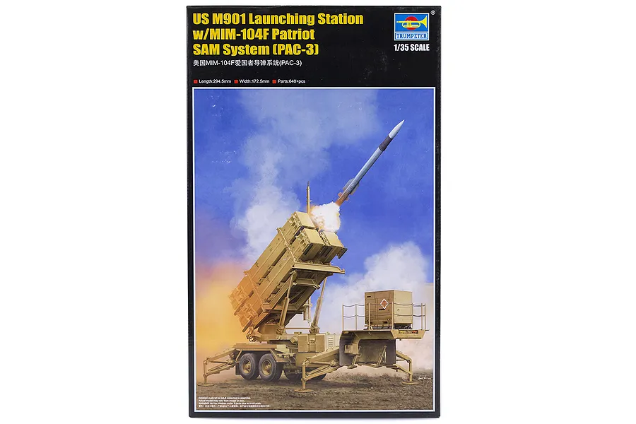Trumpeter 1/35 US M901 Launching Station w/ MIM-104F Patriot SAM System (PAC-3) Scaled Plastic Model Kit image 25732