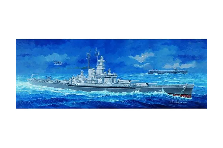 Trumpeter 1/350 USS Massachusetts BB-59 Battleship Plastic Model Kit image 25818