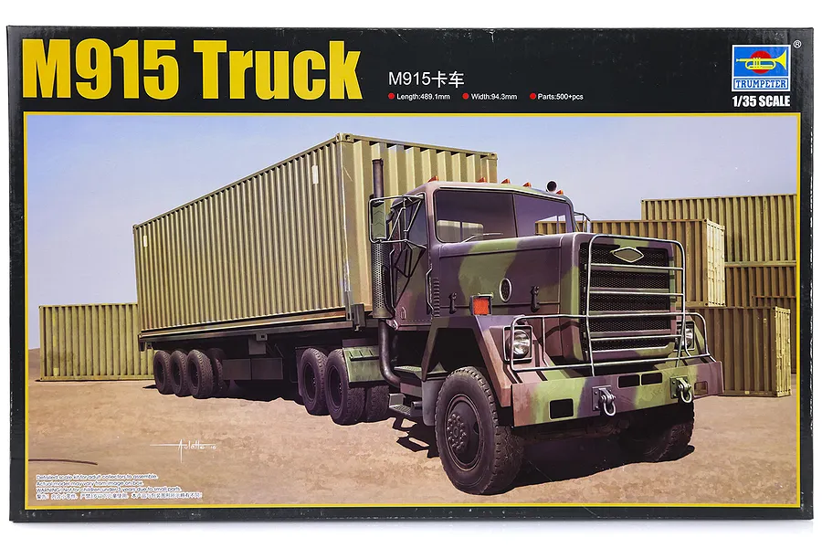 Trumpeter 1/35 M915 Truck Scaled Plastic Model Kit image 25846
