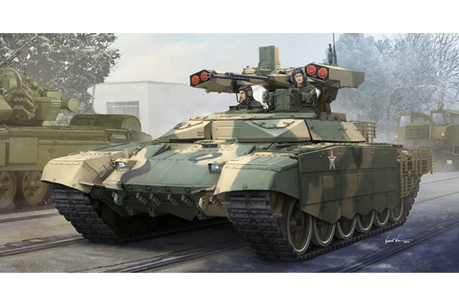 Trumpeter 1/35 Russian BMPT-72 Terminator-2 Tank Vehicle Scaled Plastic Model Kit image 25883