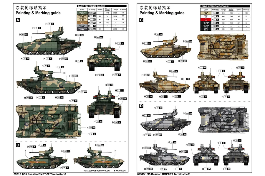 Trumpeter 1/35 Russian BMPT-72 Terminator-2 Tank Vehicle Scaled Plastic Model Kit image 4