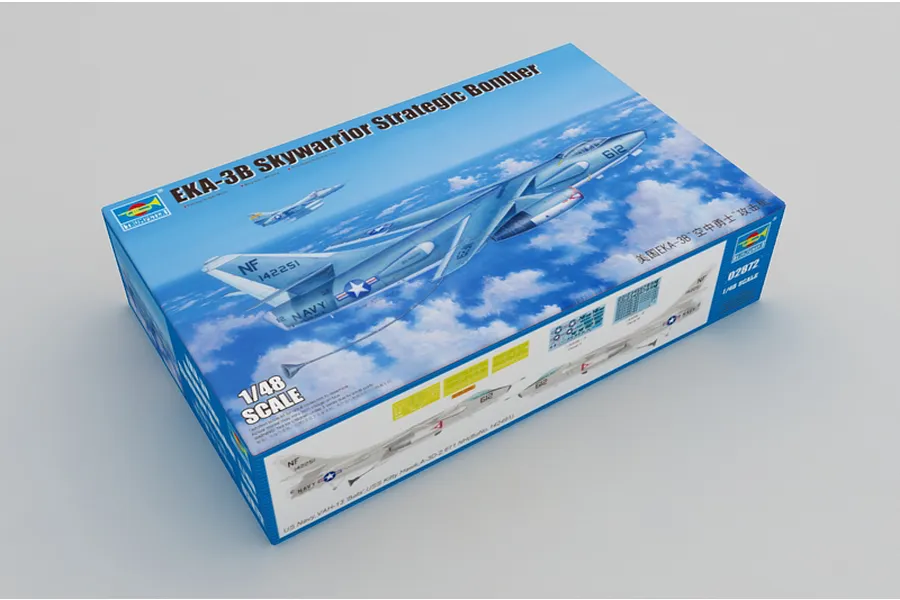Trumpeter 1/48 EKA-3B Skywarrior Strategic Bomber Scaled Plastic Model Kit image 25930