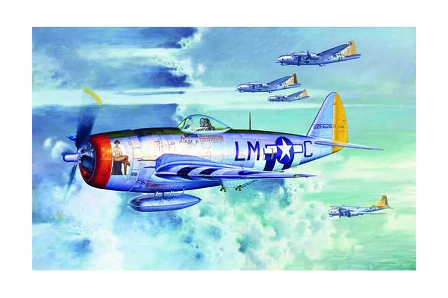 Trumpeter 1/32 P-47D Thunderbolt Bubbletop Fighter Scaled Plastic Model Kit image 25953