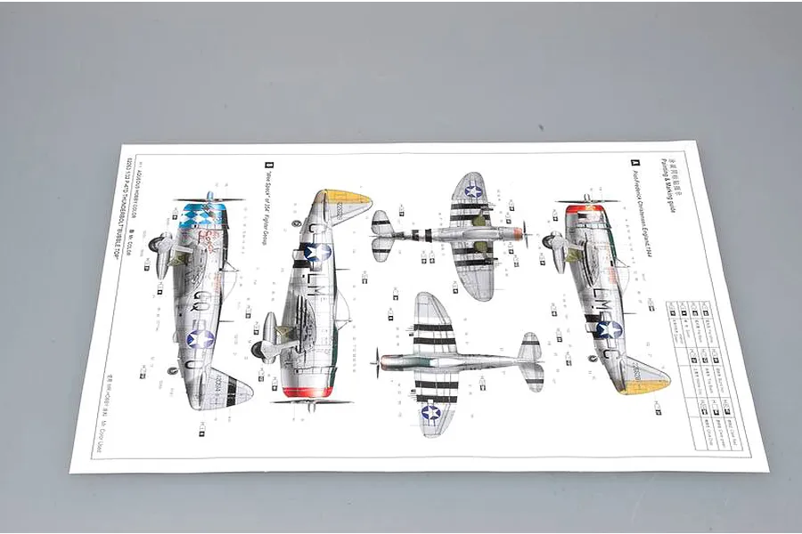 Trumpeter 1/32 P-47D Thunderbolt Bubbletop Fighter Scaled Plastic Model Kit image 25957