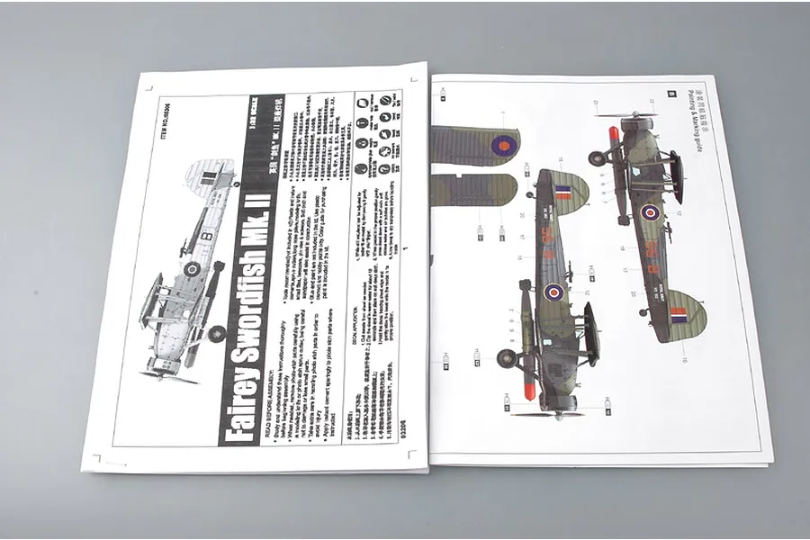 Trumpeter 1/32 Fairey Swordfish Mk. II Bomber Scaled Plastic Model Kit image 5