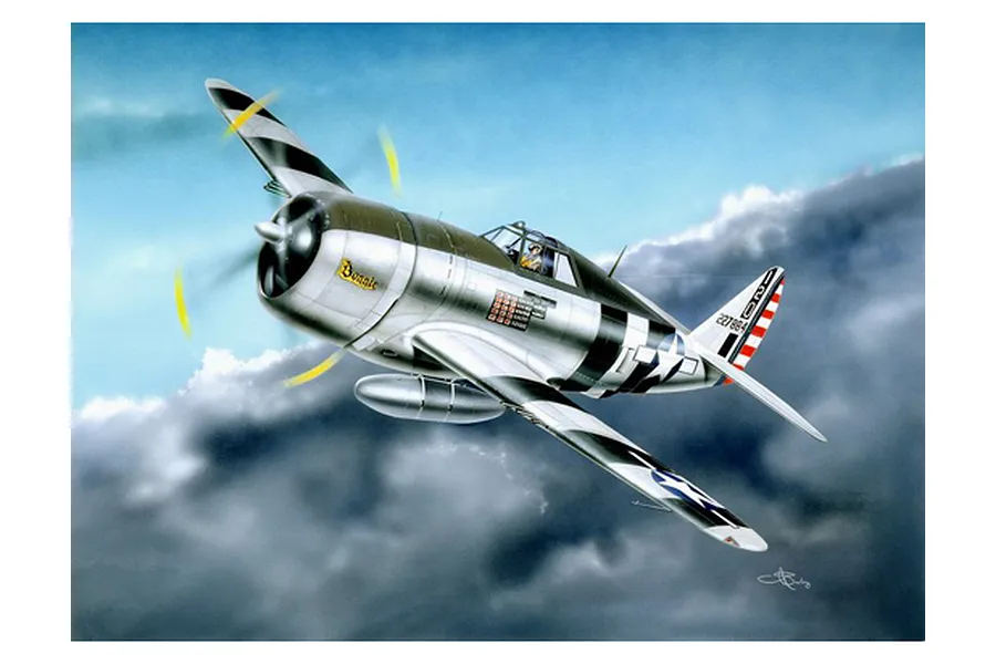 Trumpeter 1/32 P-47 Thunderbolt Razorback Fighter Scaled Plastic Model Kit image 25988