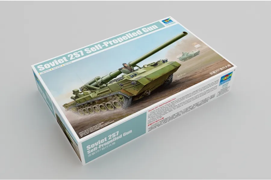 Trumpeter 1/35 Soviet 2S7 Self-Propelled Gun Scaled Plastic Model Kit image 26128