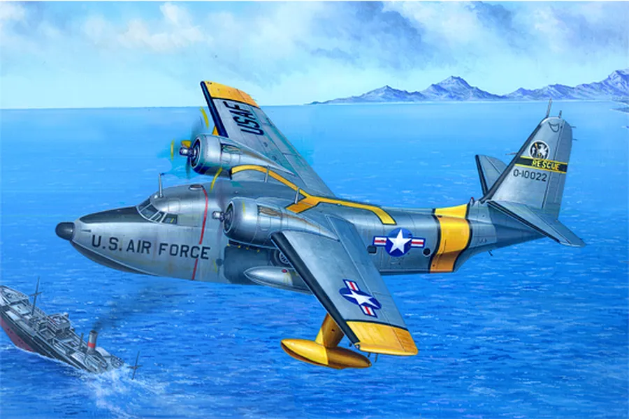 Trumpeter 1/48 U.S. HU-16A Albatross Search &amp;amp; Rescue Scaled Plastic Model Kit image 26142