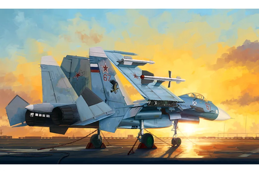 Trumpeter 1/72 Russian Su-33 Flanker D Fighter Jet Scaled Plastic Model Kit image 26231