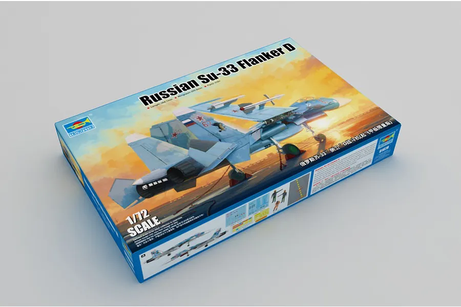 Trumpeter 1/72 Russian Su-33 Flanker D Fighter Jet Scaled Plastic Model Kit image 26232