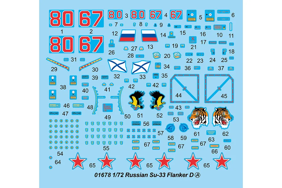 Trumpeter 1/72 Russian Su-33 Flanker D Fighter Jet Scaled Plastic Model Kit image 26233